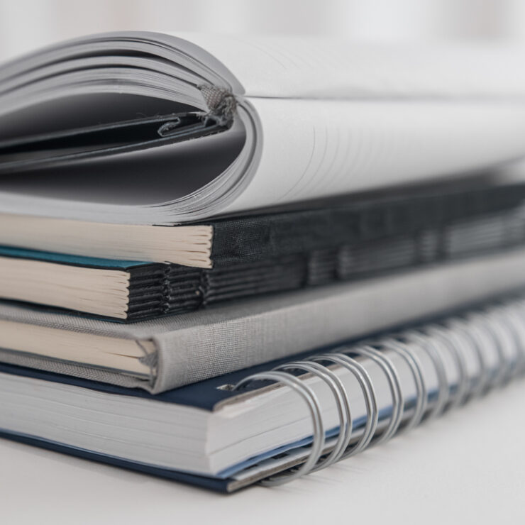 Επιλογή είδους βιβλιοδεσίας ημερολογίων και σημειωματαρίων